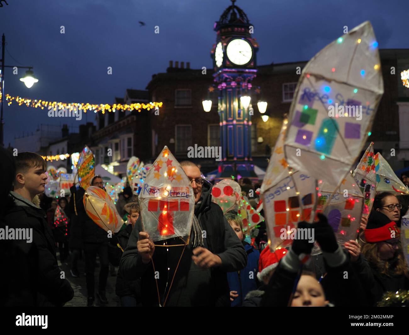 Sheerness, Kent, UK. 3rd Dec, 2022. Christmas Lantern Parade. A parade