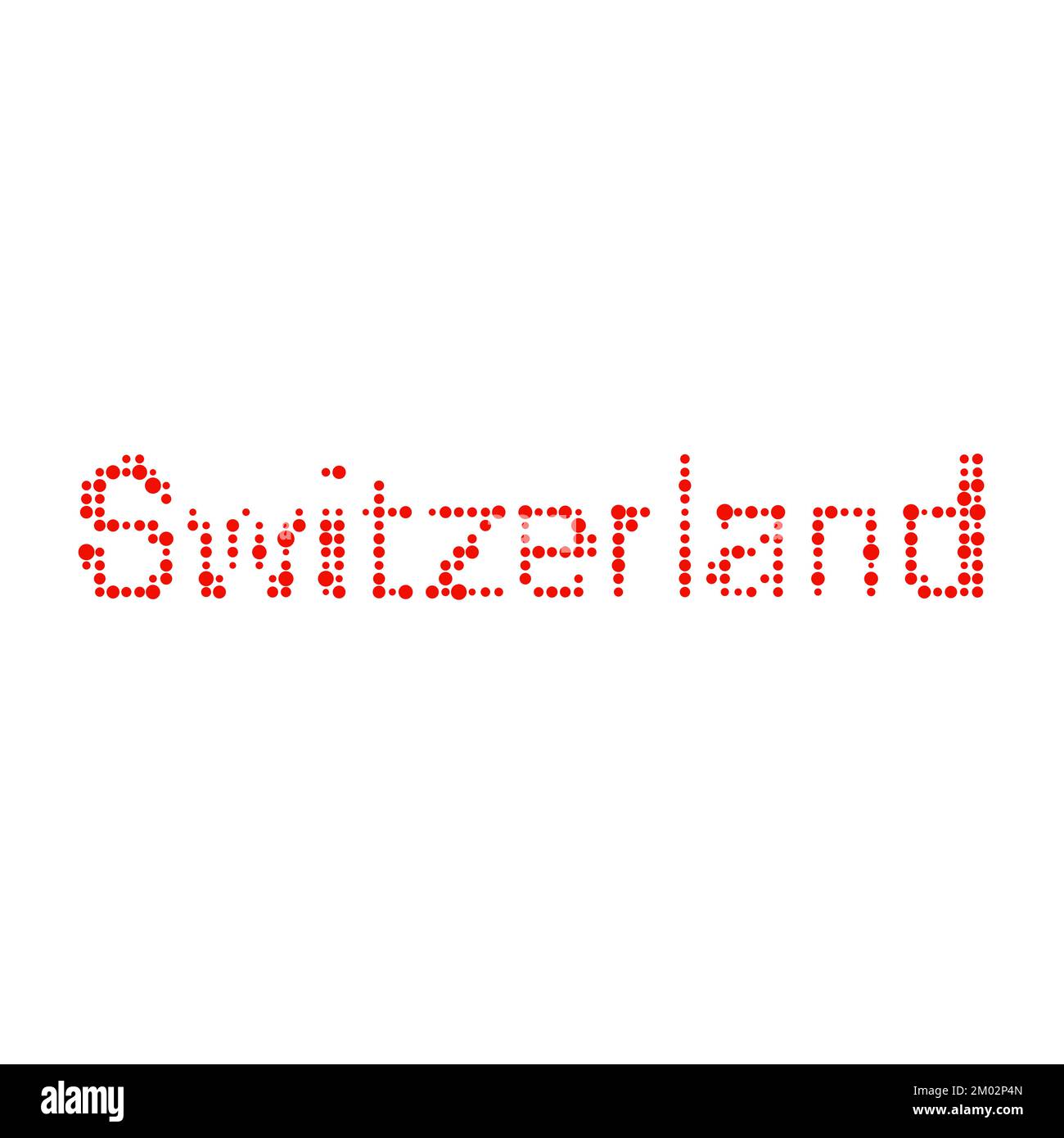 Switzerland Map Silhouette Pixelated generative pattern illustration Stock Vector