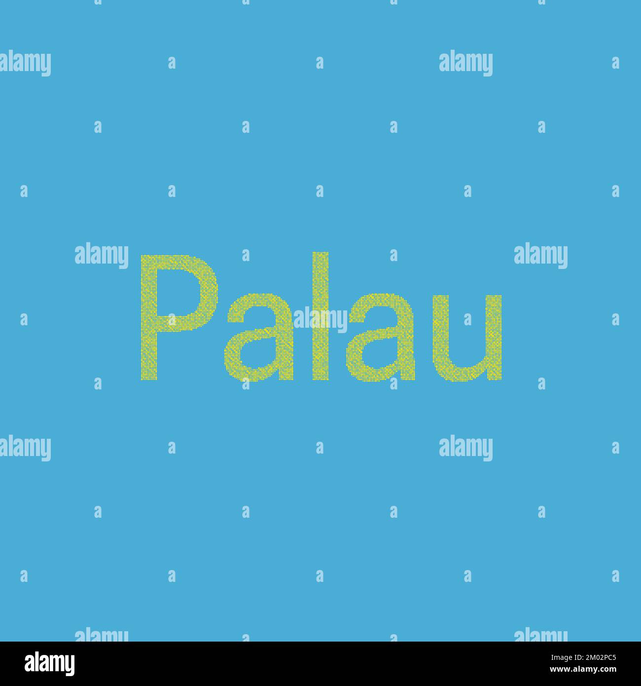 Palau Map Silhouette Pixelated generative pattern illustration Stock ...