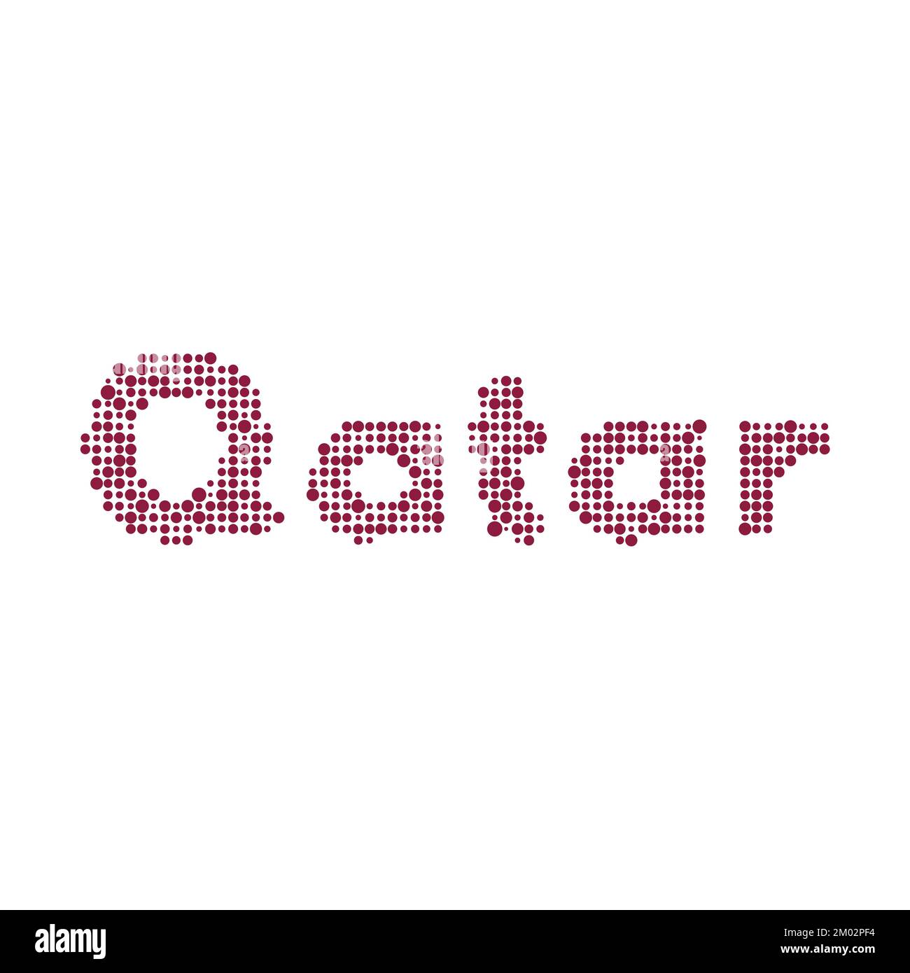 Qatar Map Silhouette Pixelated generative pattern illustration Stock ...