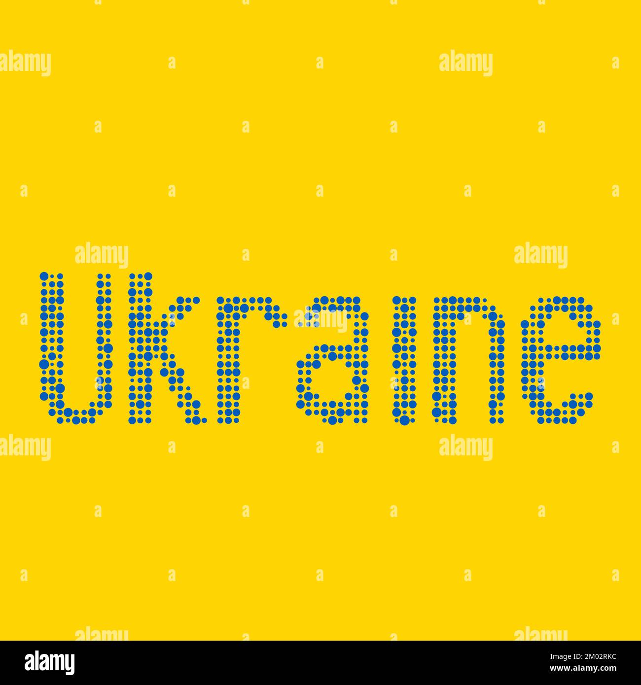 Ukraine Map Silhouette Pixelated generative pattern illustration Stock Vector