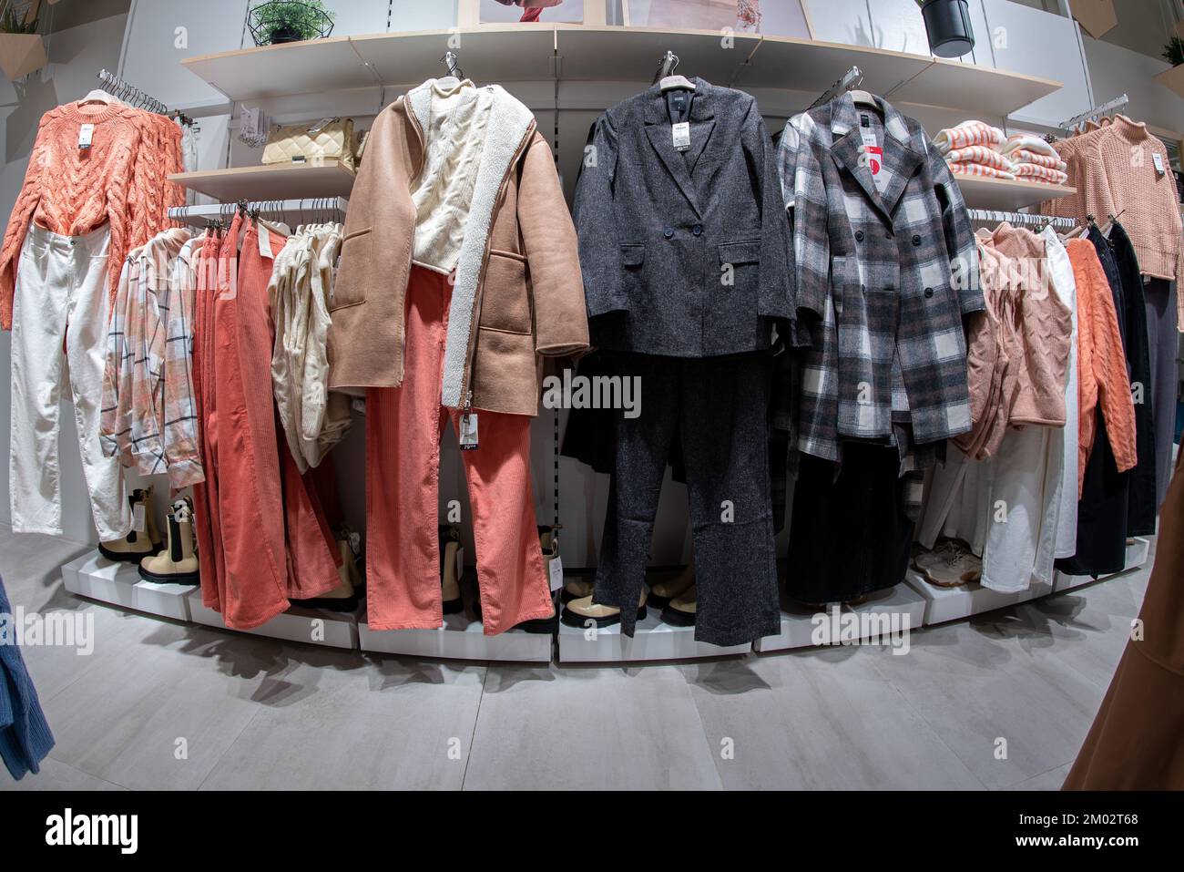 Bra, Cuneo, Italy - November 30, 2022: women's winter clothing exhibited  for sale in Calliope Store in italian shopping mall, Calliope is an italian  f Stock Photo - Alamy