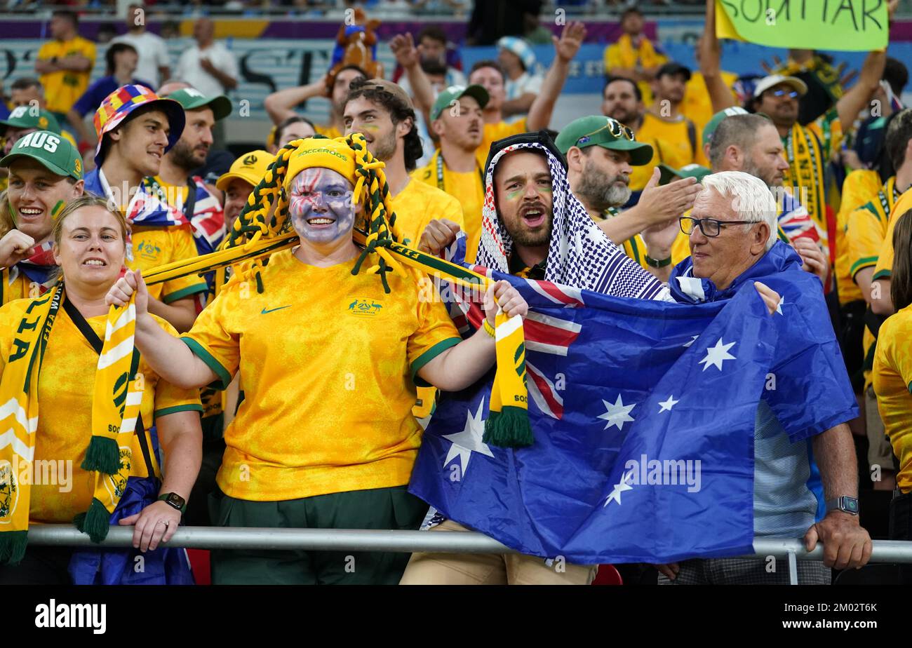 Australia fans prior to the FIFA World Cup round of 16 match at the ...