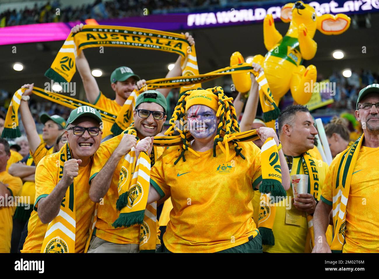 Australia fans prior to the FIFA World Cup round of 16 match at the ...