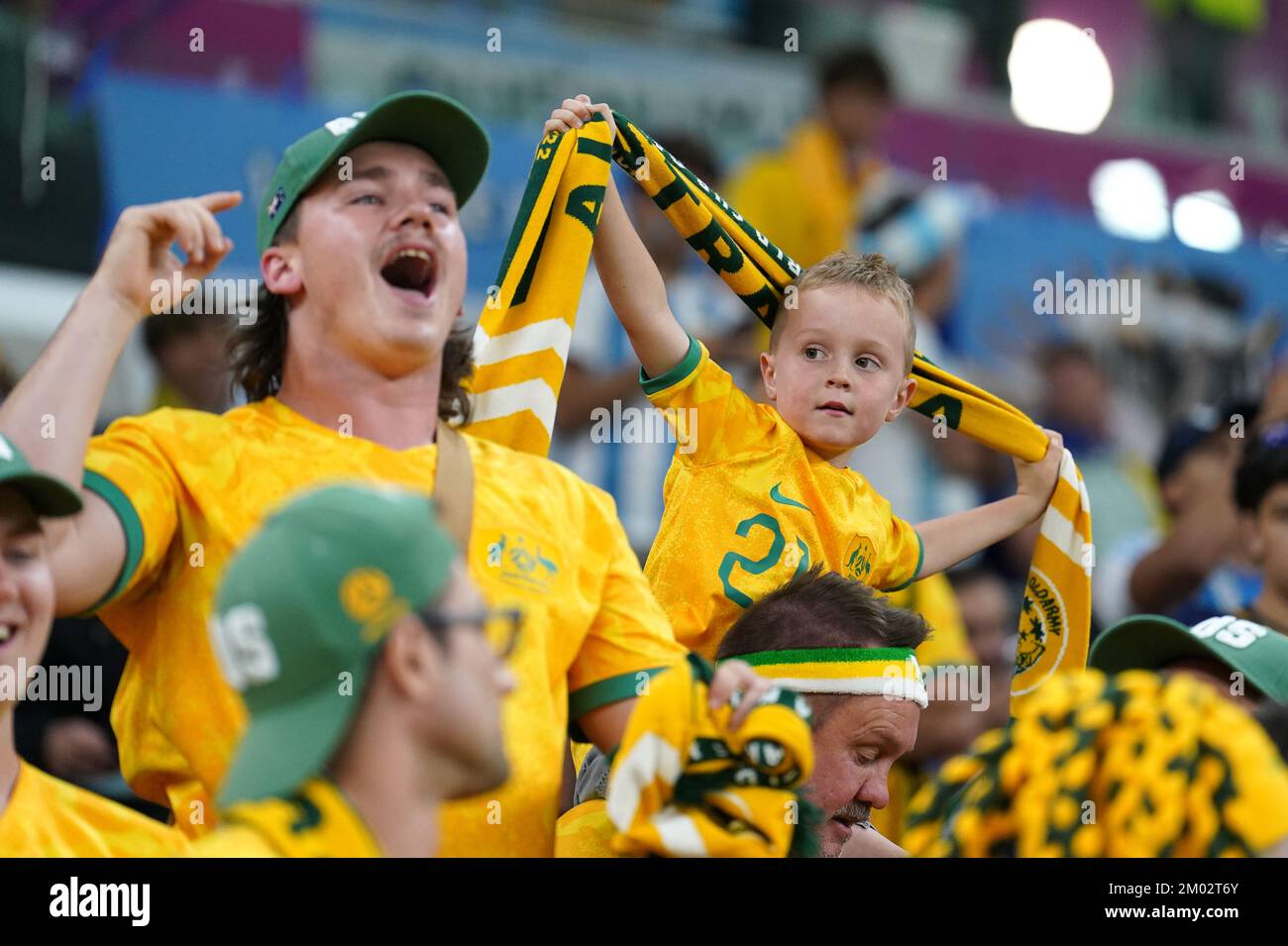 Australia fans prior to the FIFA World Cup round of 16 match at the ...