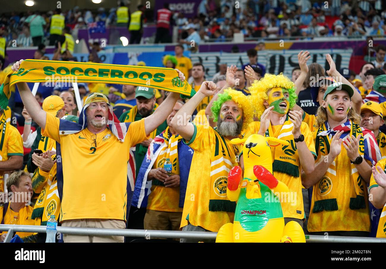 Australia fans prior to the FIFA World Cup round of 16 match at the ...