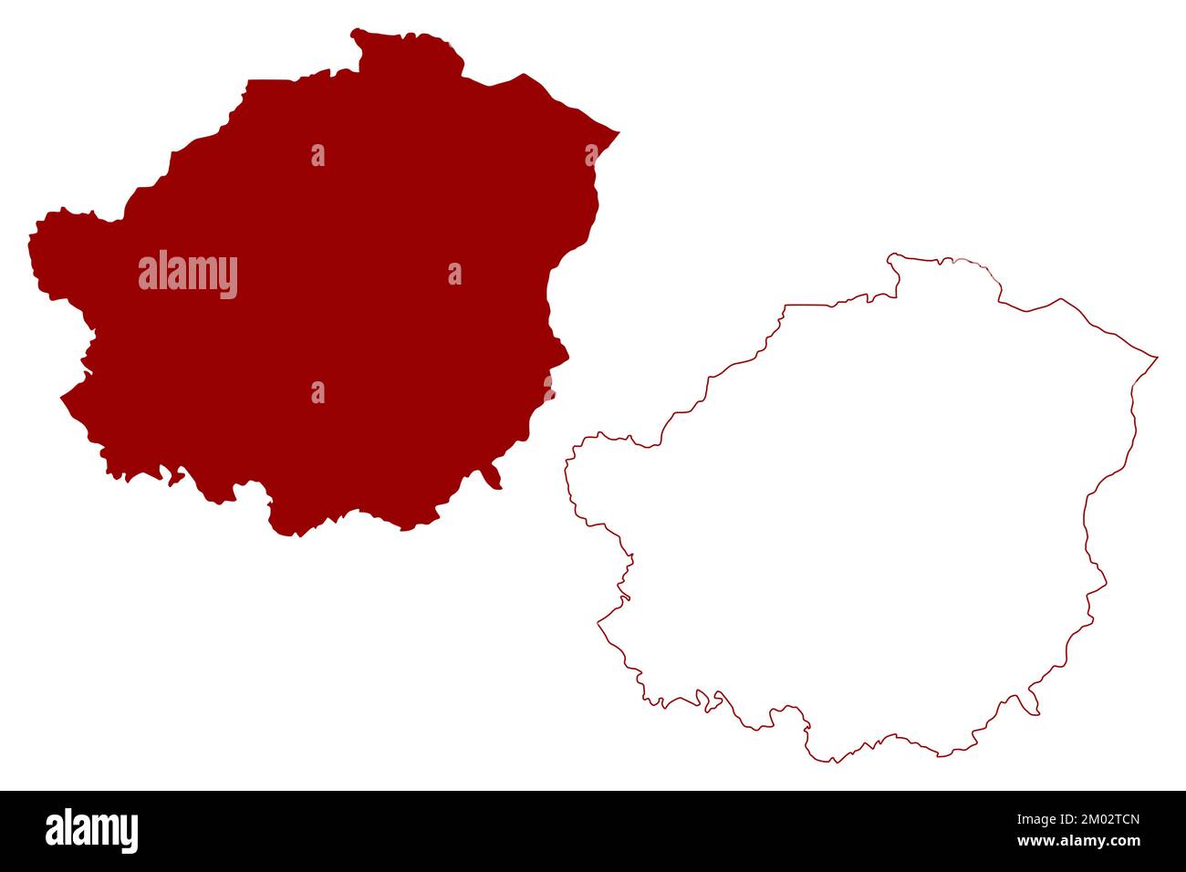 Greater manchester map Stock Vector Images - Alamy