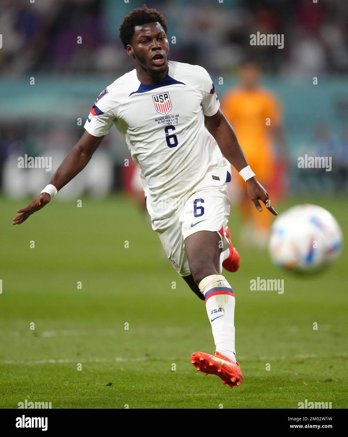USA's Yunus Musah during the FIFA World Cup round of 16 match at the ...