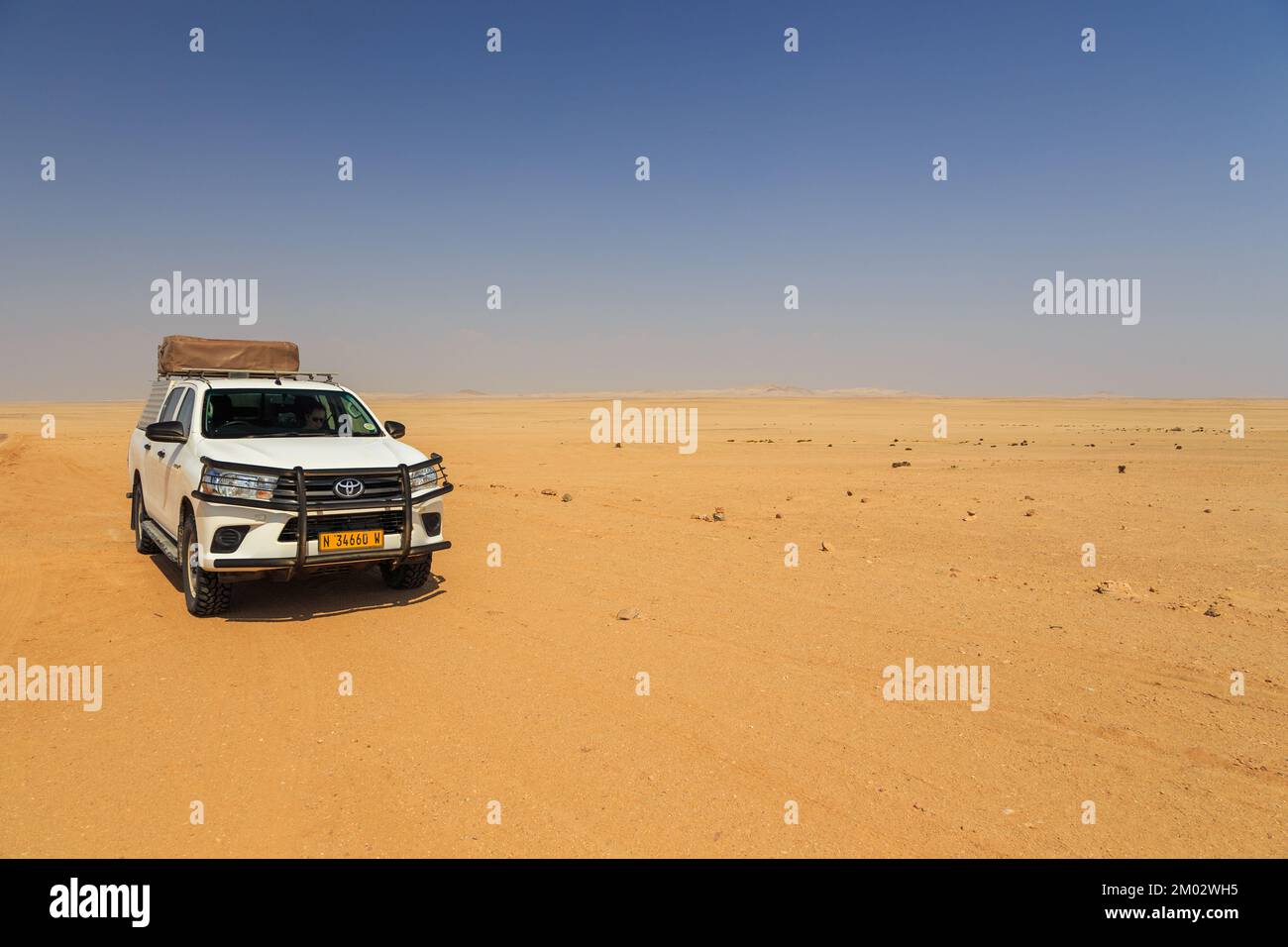 Swakopmund, Namibia 02 October 2018 Typical 4x4 rental car in