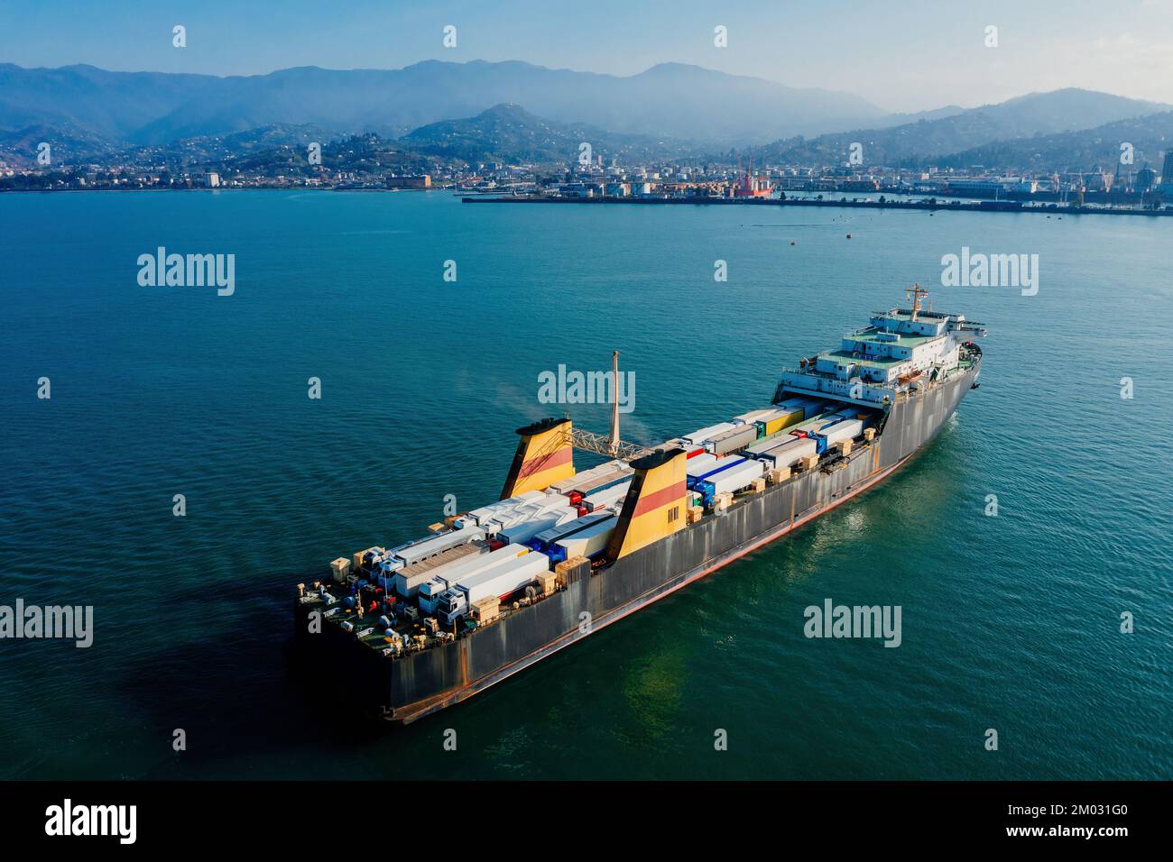 Tanker truck aerial view hi-res stock photography and images - Alamy