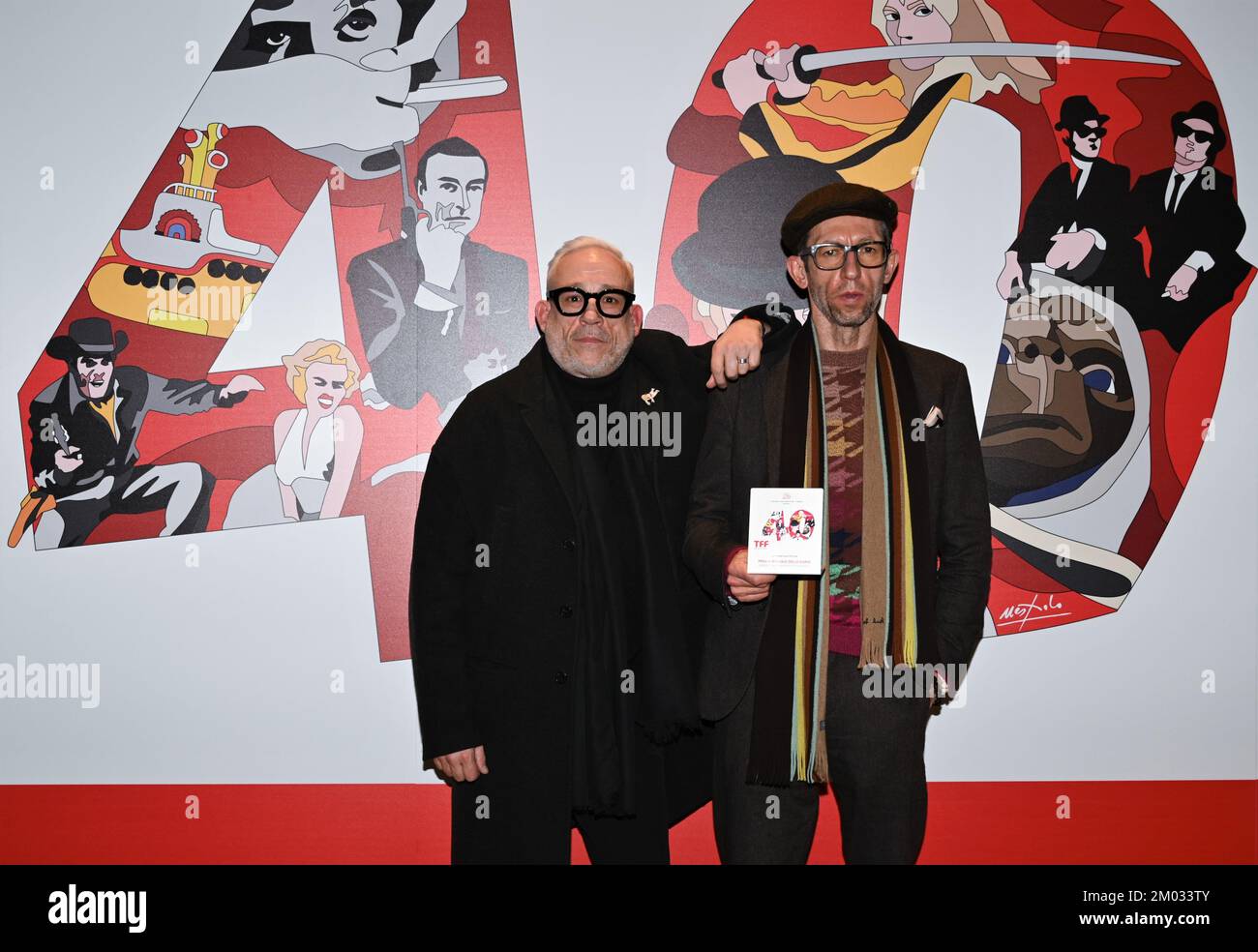 Torinoi, Italy Torino Film Festival 40th edition photocall awards ceremony awards In the picture:WERE IS THIS STREET? OR WITH NO BEFORE directors Joao Pedro Rodrigues and Joao Rui Guerra da Mata Special Jury Prize International Documentary Competition Stock Photo