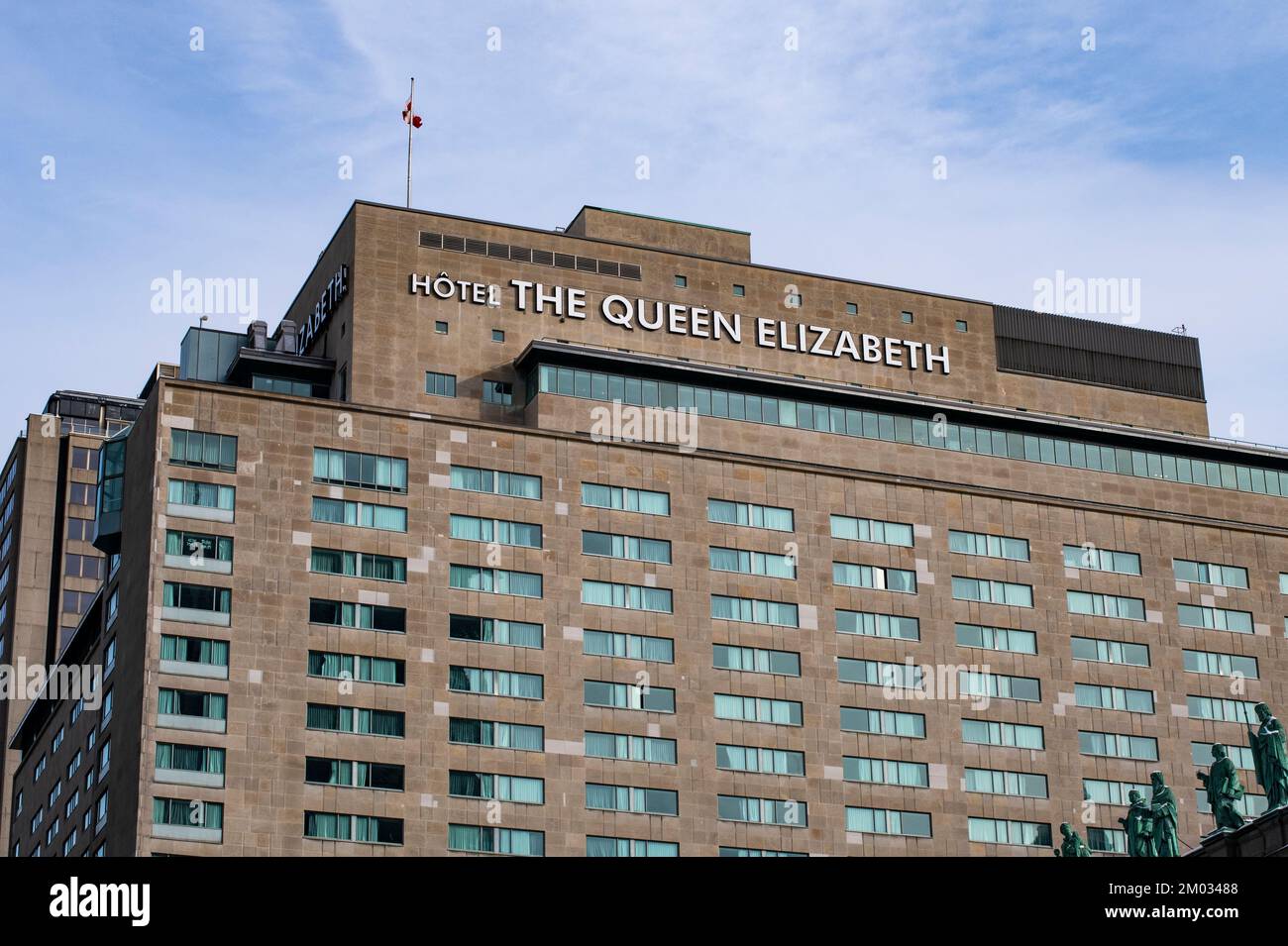 The Fairmont Queen Elizabeth Hotel in Montreal, Quebec, Canada Stock Photo