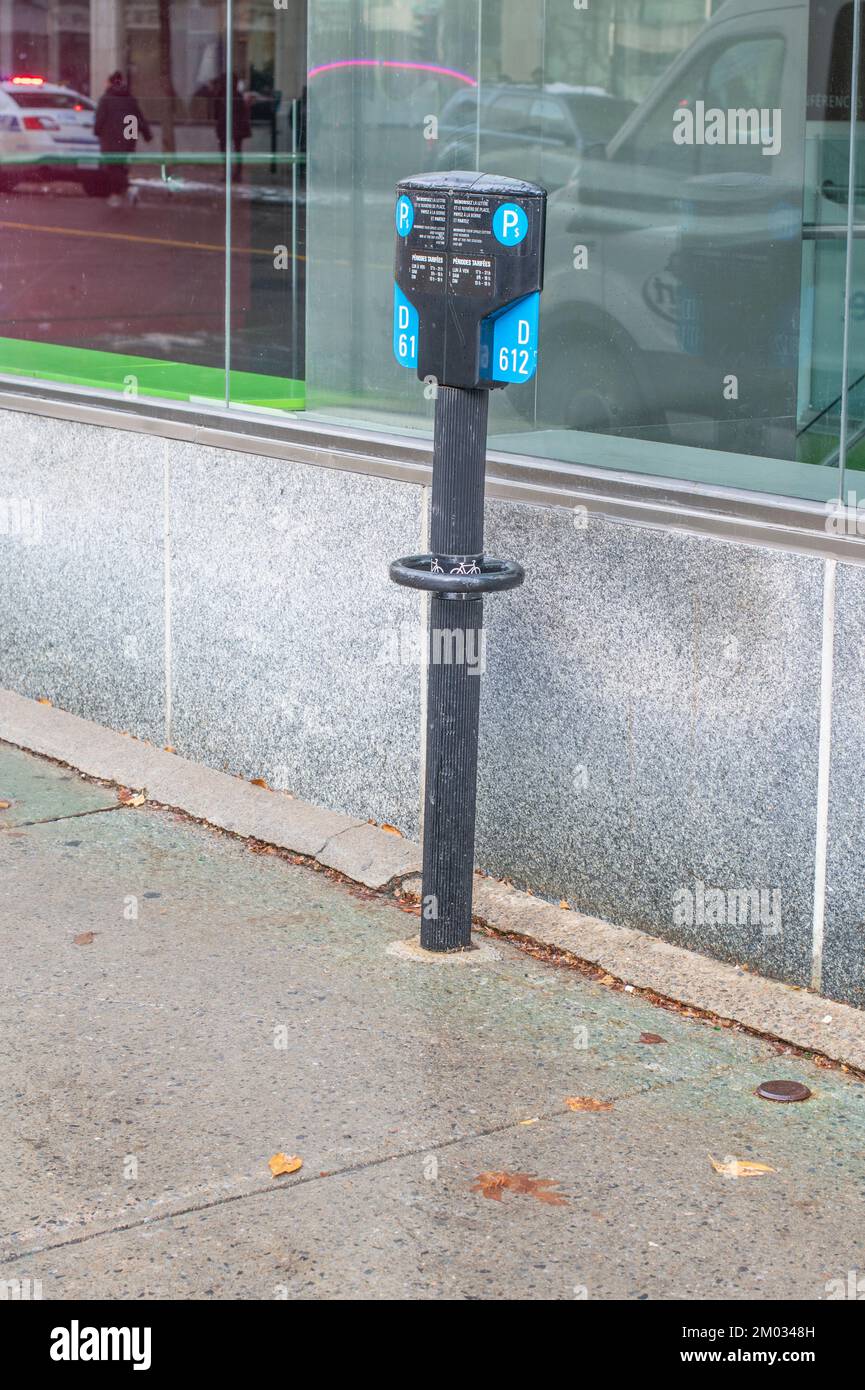 Parking meter in Montreal, Quebec, Canada Stock Photo Alamy