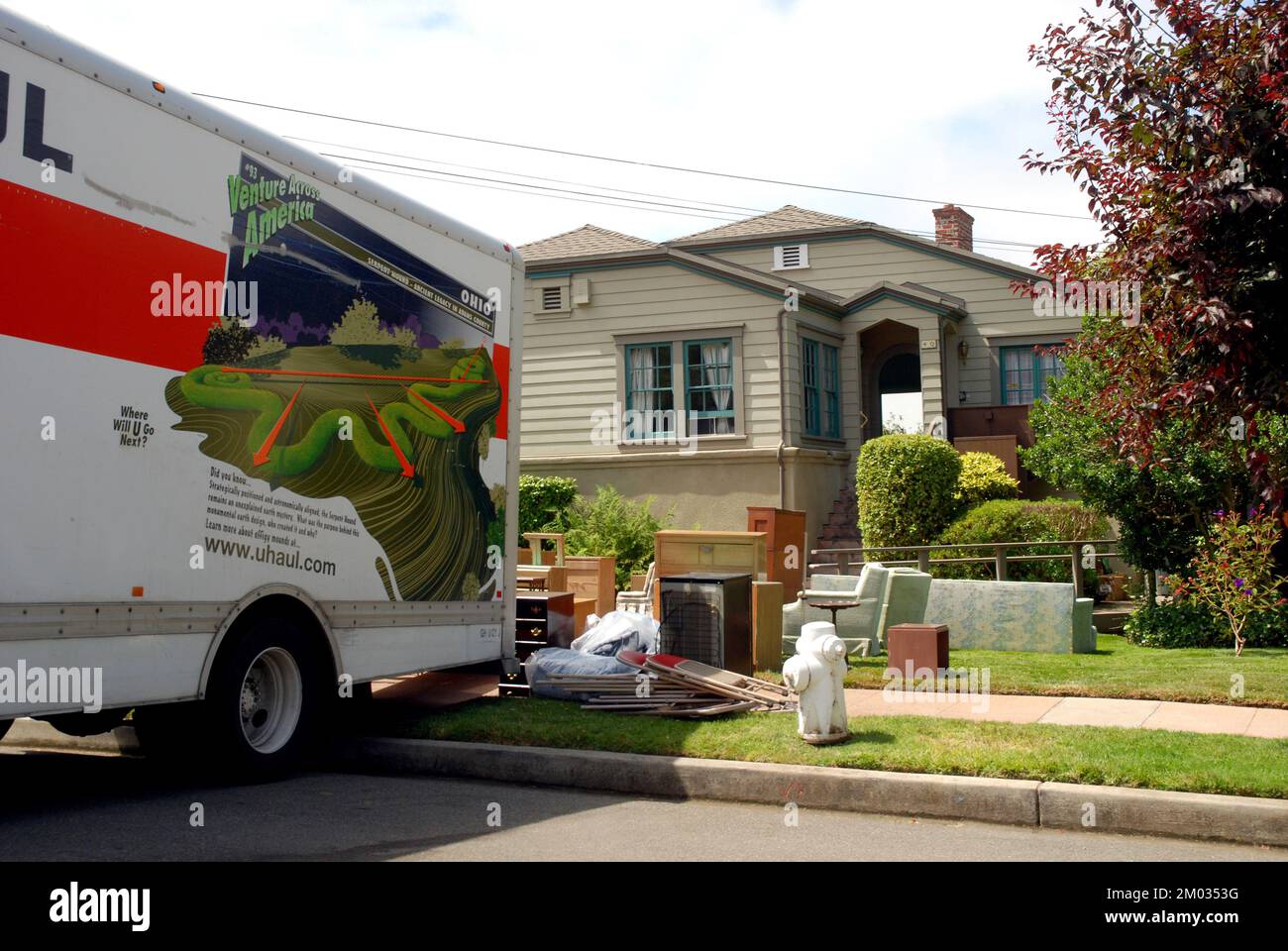 U haul house hires stock photography and images Alamy