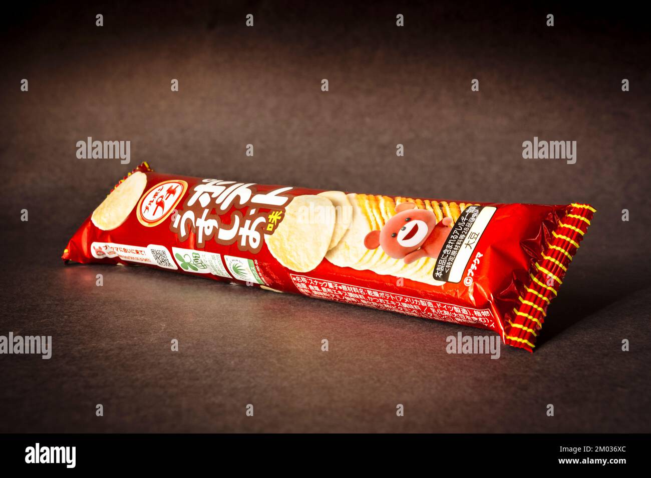 Potato chips. Petit potato usushio. Product made in Japan Stock Photo