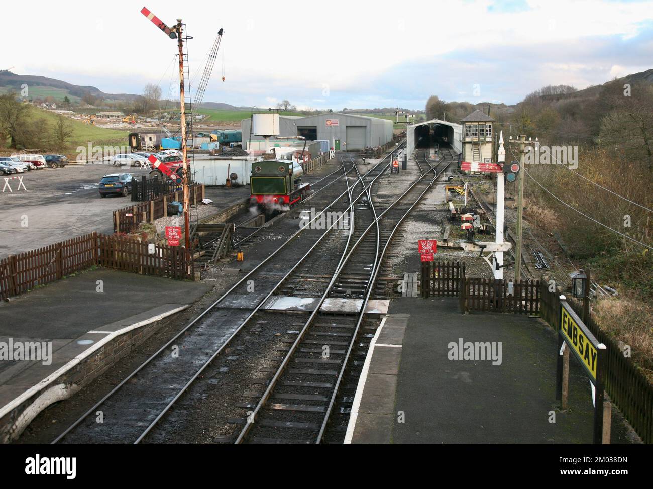 The Railway Goods Yard at the Embsay Station, Embsay, Skipton, North