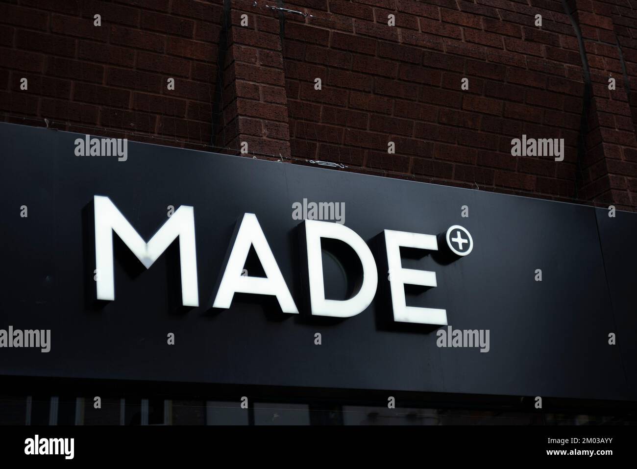 Made.com furniture store in Soho, London, UK. On 9 November 2022, Made.com went into administration Stock Photo