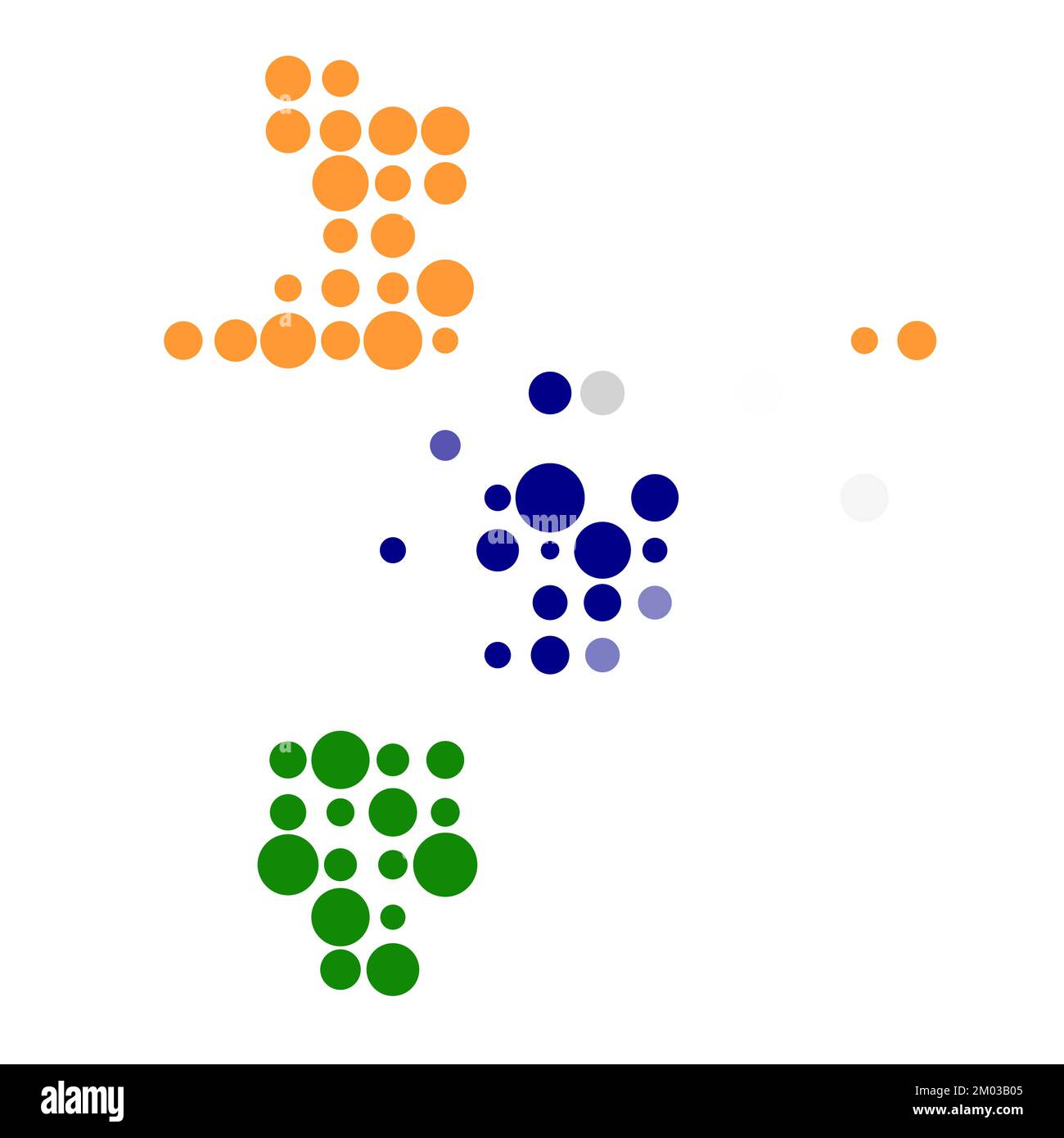 India Map Silhouette Pixelated generative pattern illustration Stock ...