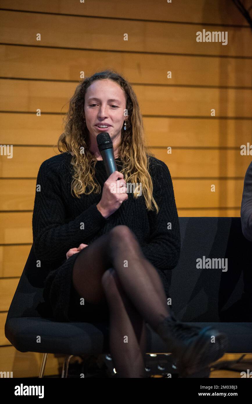 Belgian Noor Vidts pictured at the 'Golden Spike' athletics awards