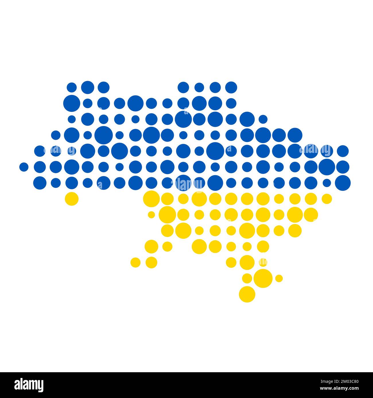 Ukraine Map Silhouette Pixelated generative pattern illustration Stock Vector