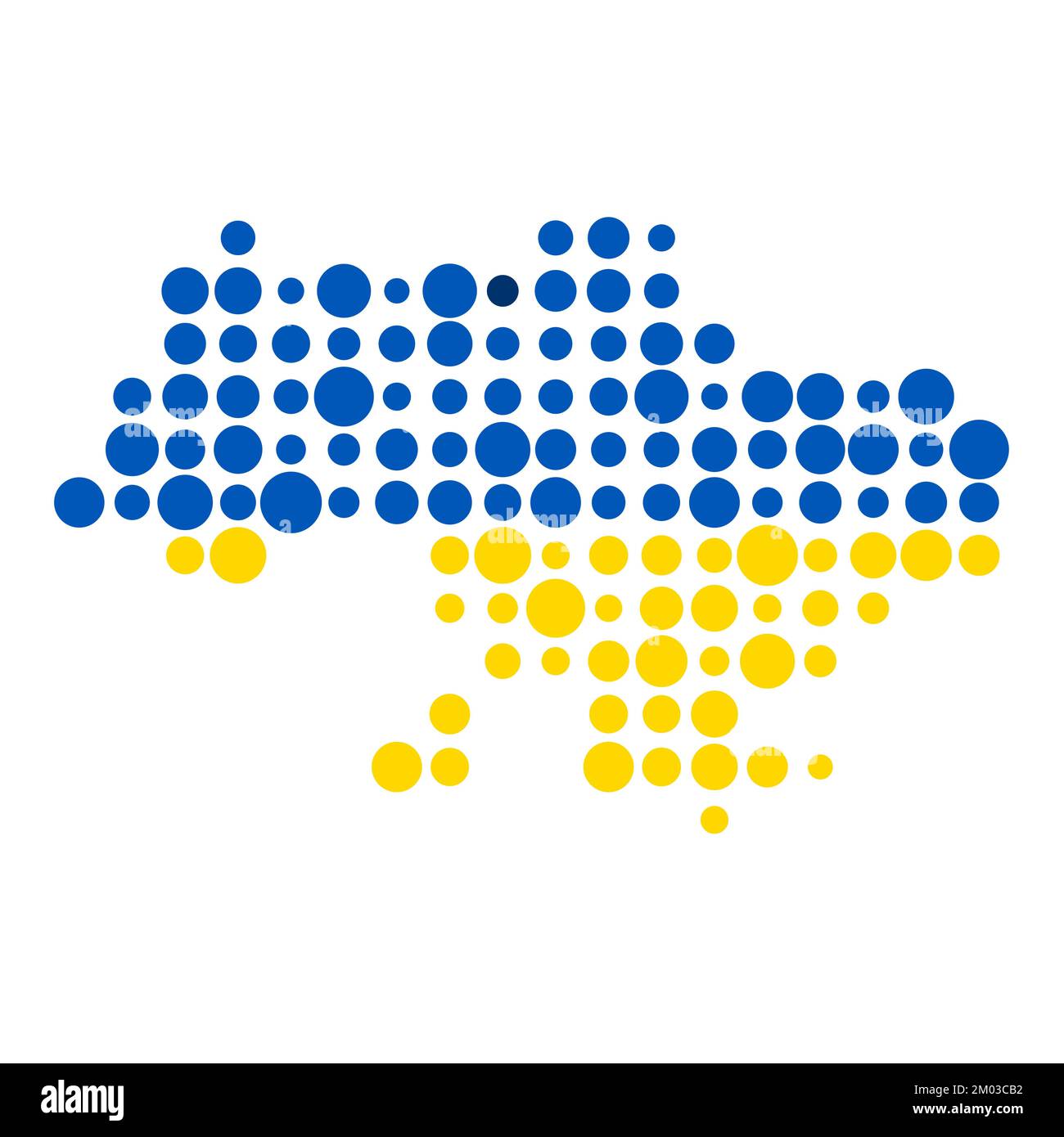 Ukraine Map Silhouette Pixelated generative pattern illustration Stock Vector