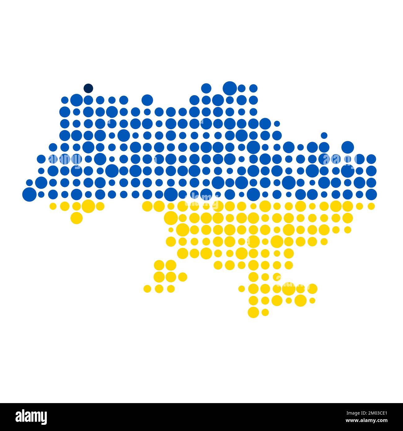 Ukraine Map Silhouette Pixelated generative pattern illustration Stock Vector