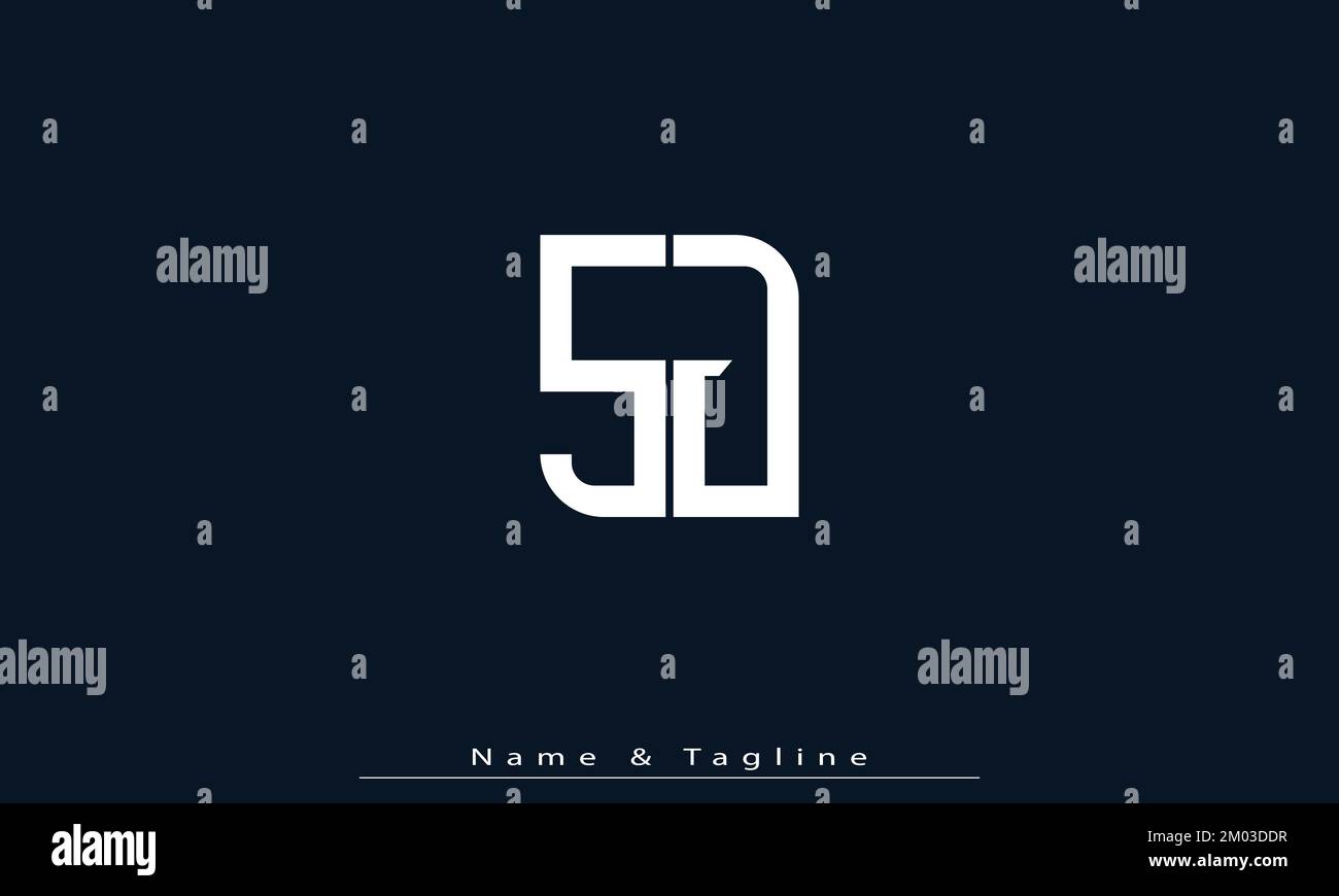 Alphabet letters Initials Monogram logo SJ , JS Stock Vector Image ...