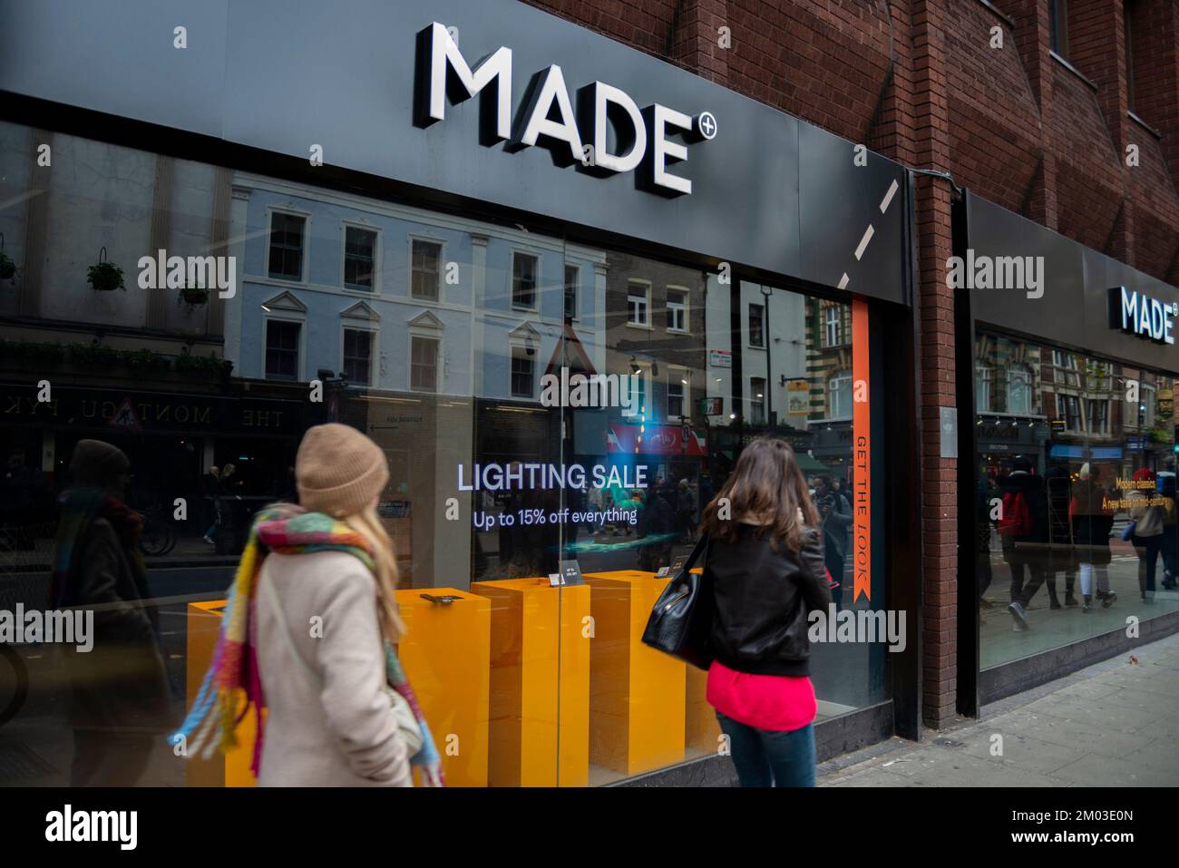 furniture store in Soho, London, UK. On 9 November 2022, Made
