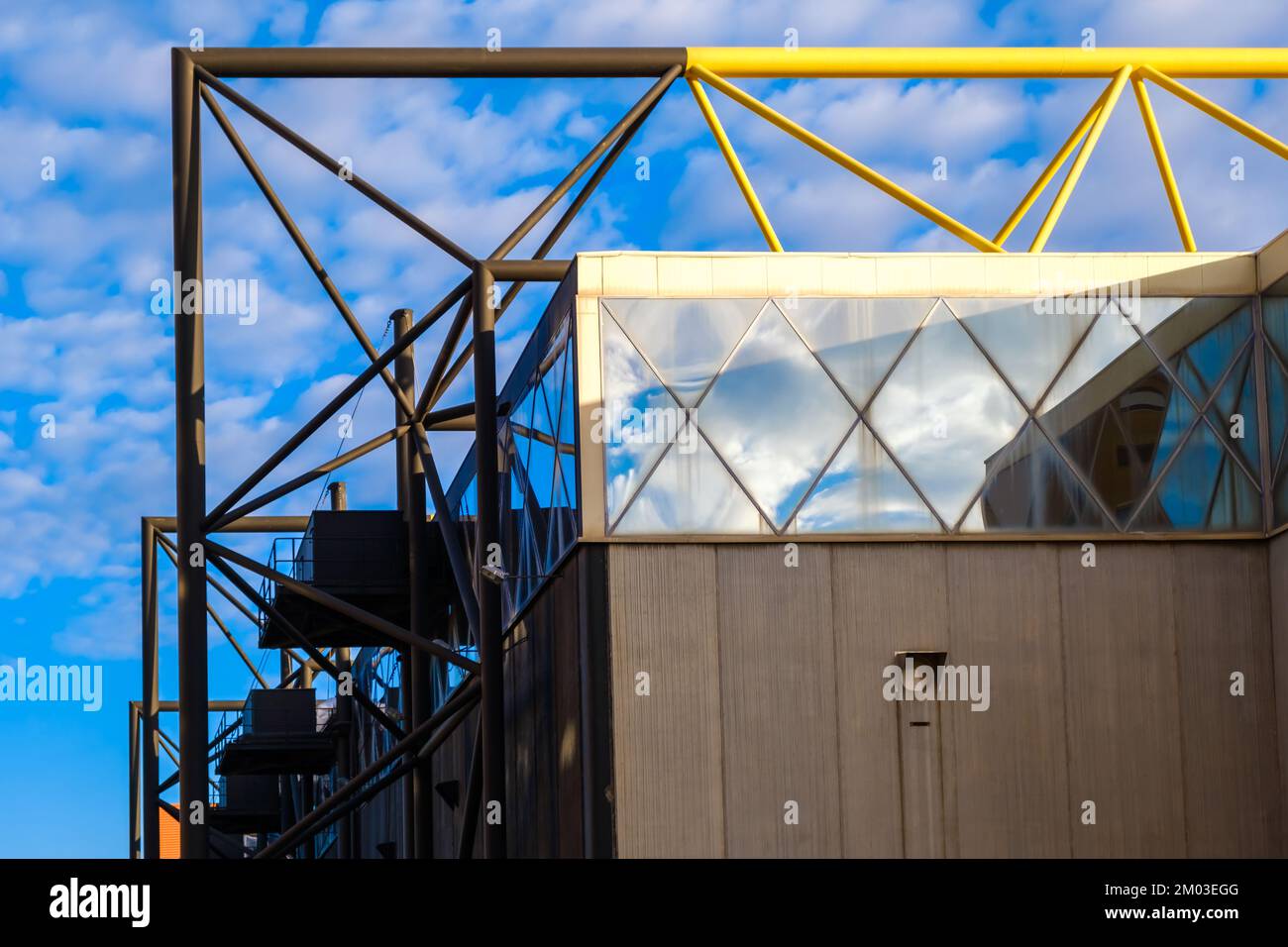 Metallic structure of an industry Stock Photo - Alamy