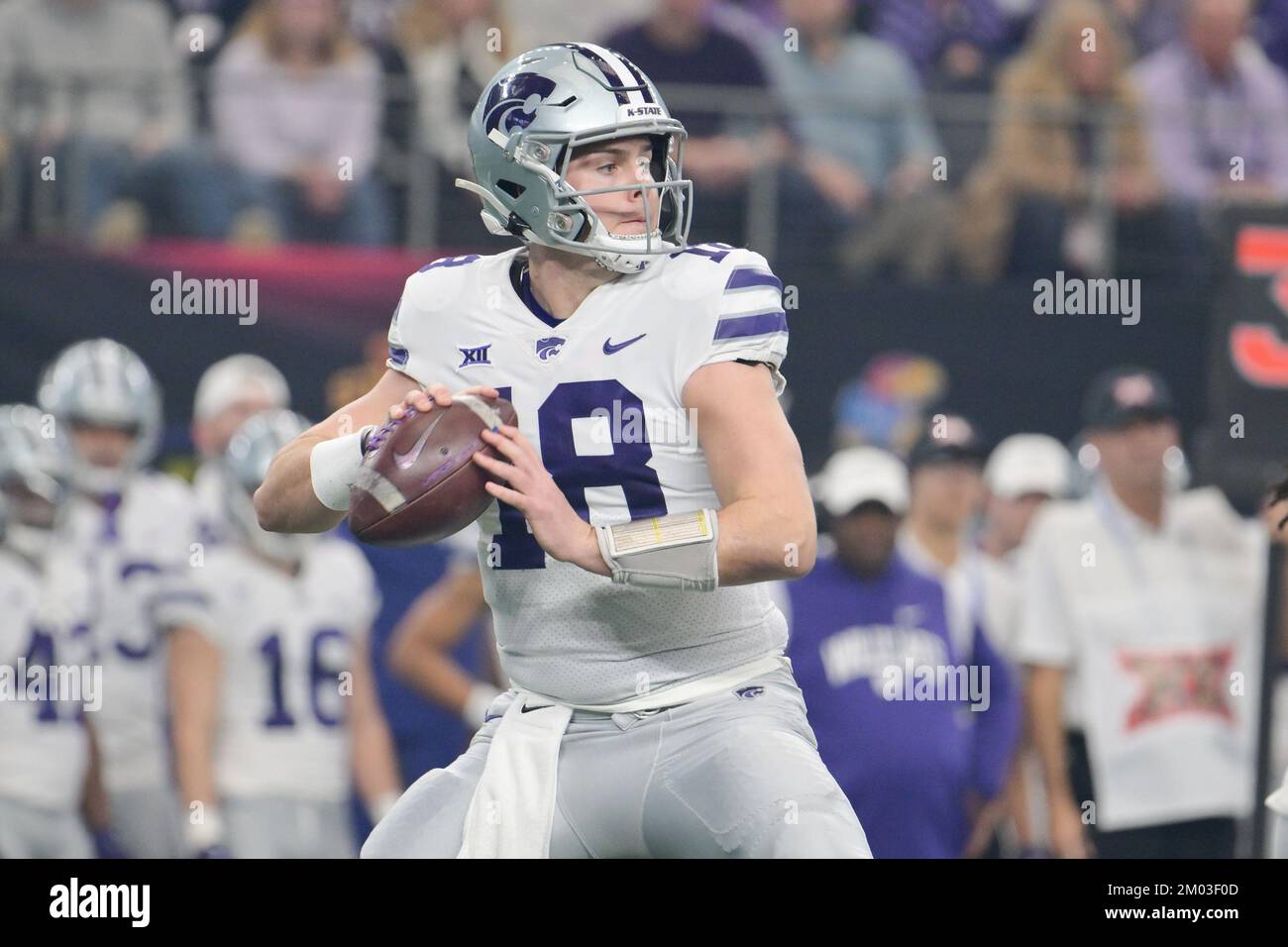 December 03, 2022 Kansas State Wildcats quarterback Will Howard 18