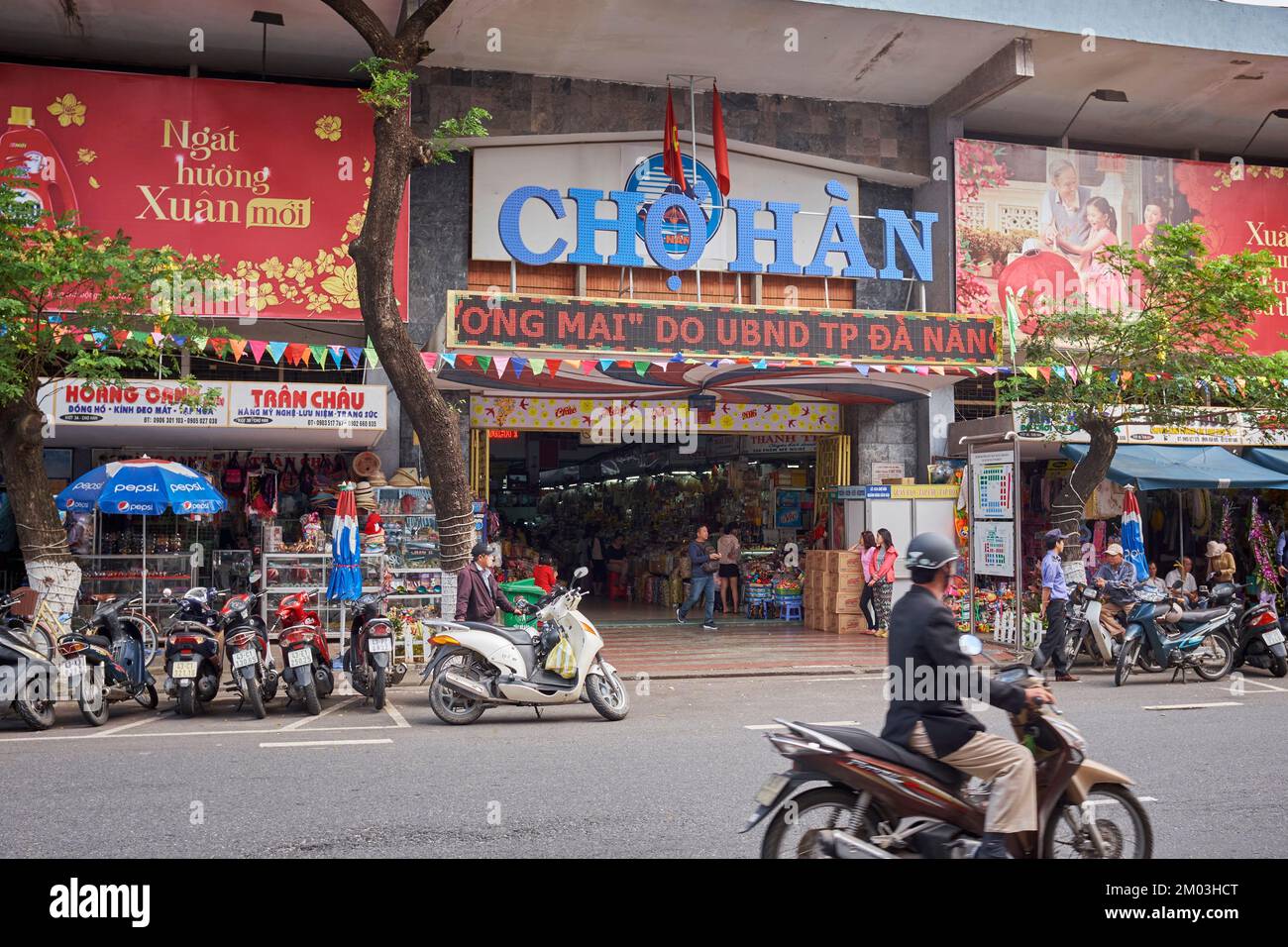 Cho Han Market Hanoi Vietnam Stock Photo