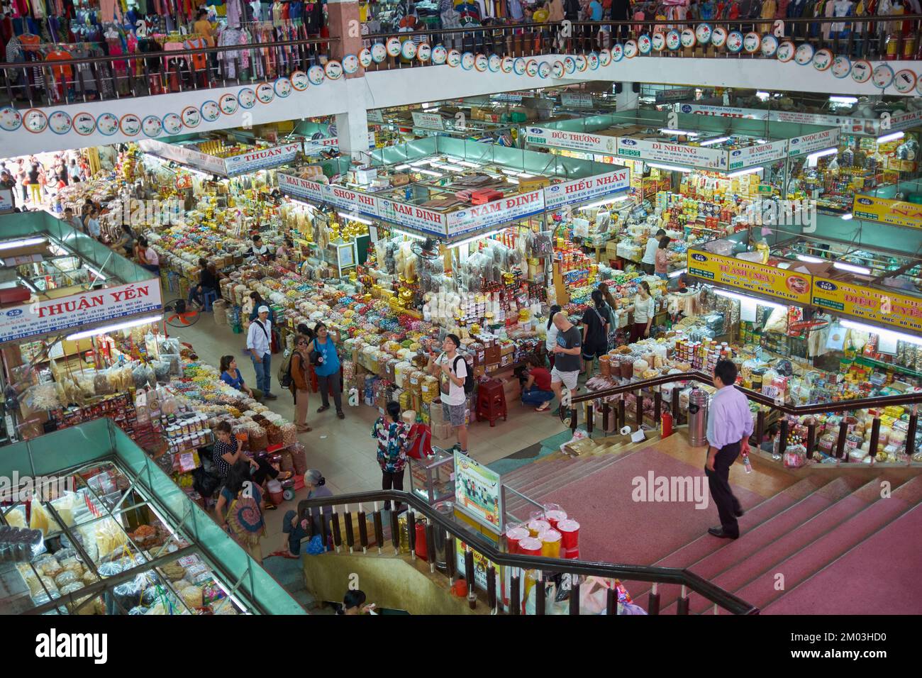 Cho Han Market Hanoi Vietnam Stock Photo