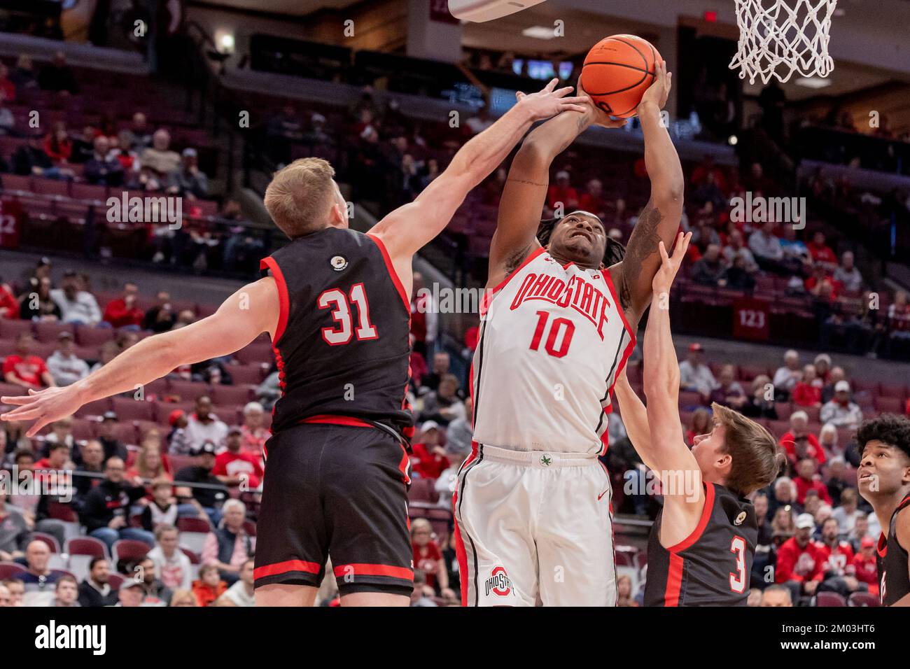 Columbus, Ohio, USA. 3rd Dec, 2022. Ohio State Buckeyes guard Brice