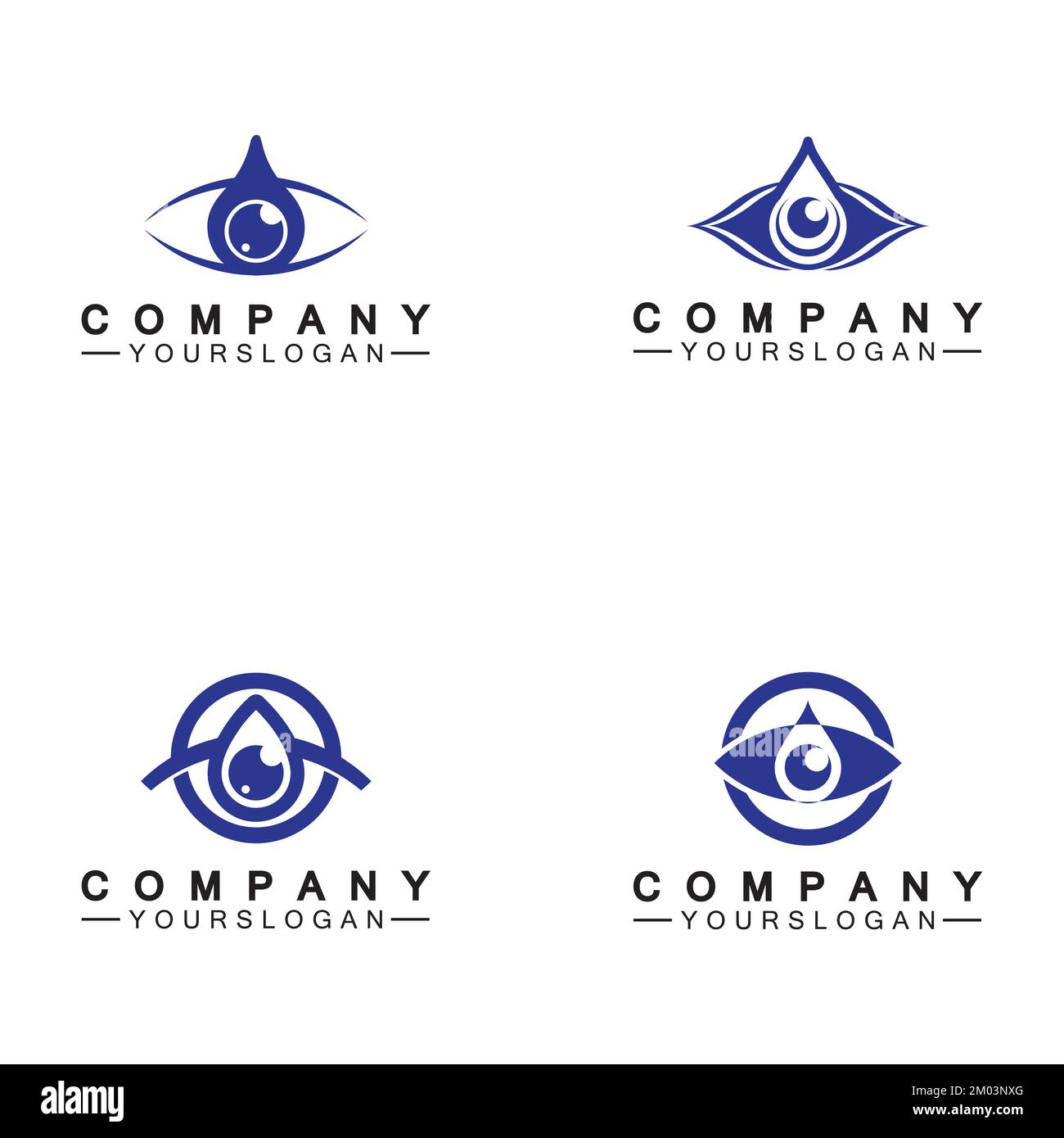 Eye drop logo icon design template Stock Vector