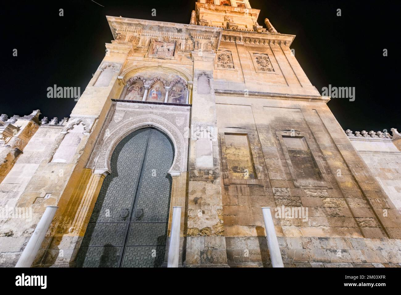 Converted minaret belltower of the Mosque Cathedral of Cordoba, Andalucia, Spain Stock Photo