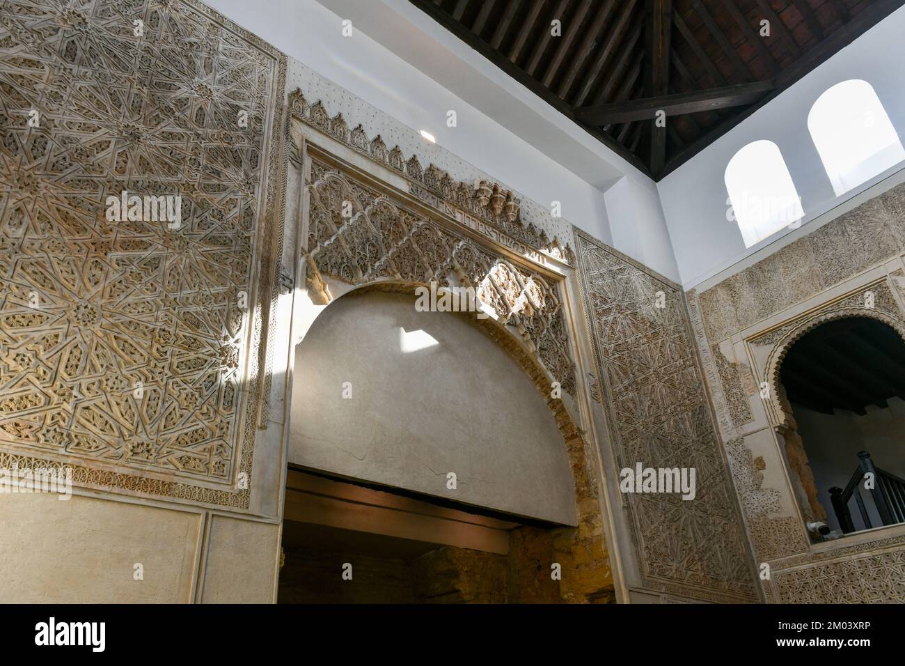 Cordoba, Spain - November 28, 2021: Inside the synagogue of Cordoba, Spain. Jewish temple founded in 1315 in Andalusia Spain. Stock Photo