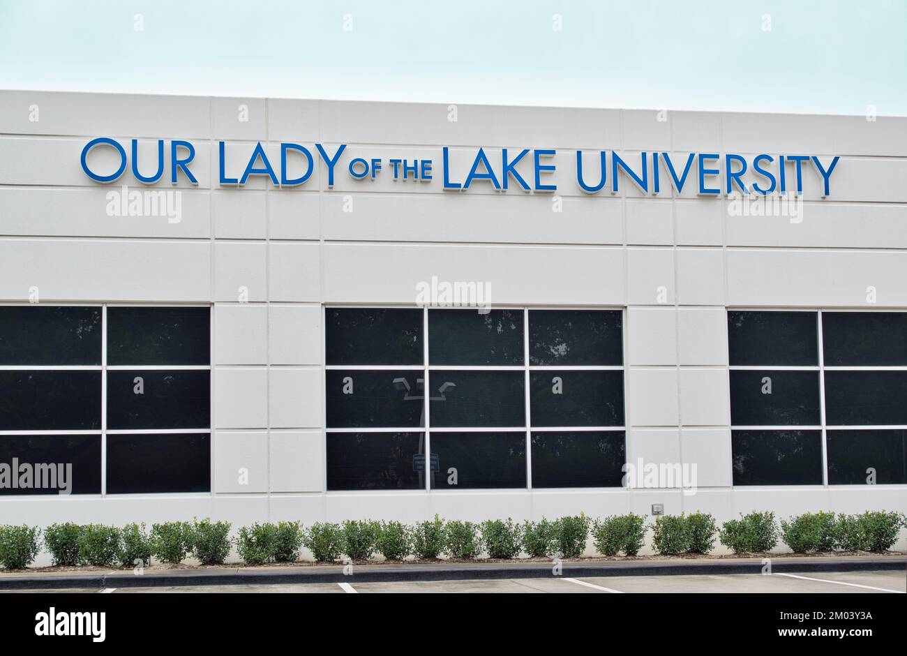 Houston, Texas USA 11-24-2022: Our Lady of the Lake University campus building exterior in Houston, TX. Private Catholic University, founded in 1895. Stock Photo