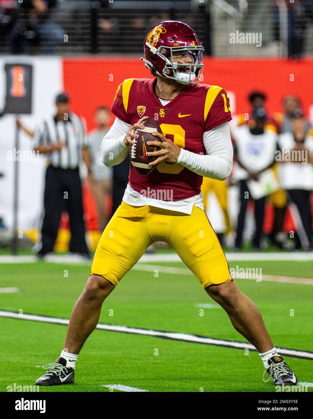 allegiant-stadium-02nd-dec-2022-nv-u-s-a-usc-quarterback-caleb
