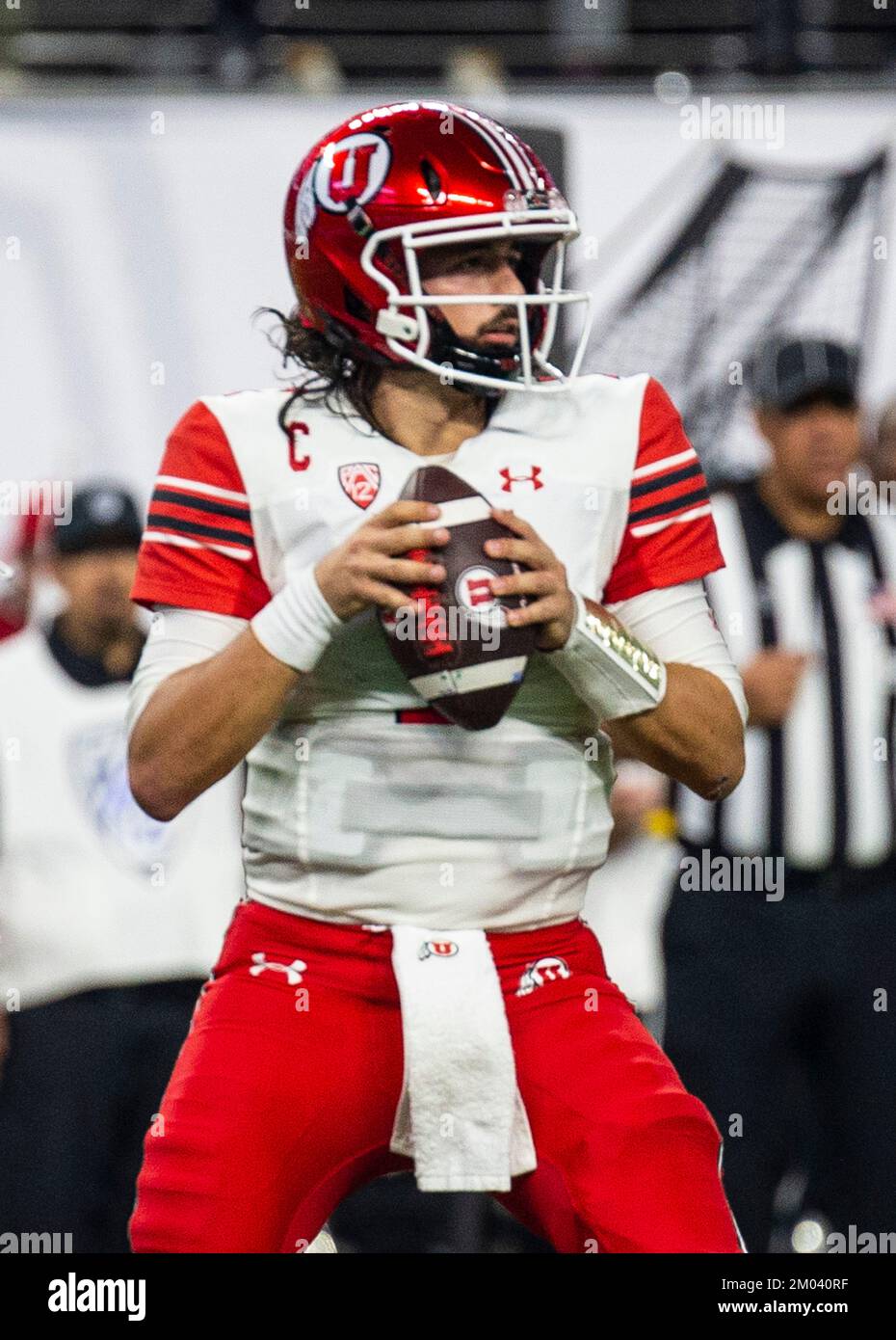 Allegiant Stadium. 02nd Dec, 2022. NV U.S.A. Utah Utes quarterback ...
