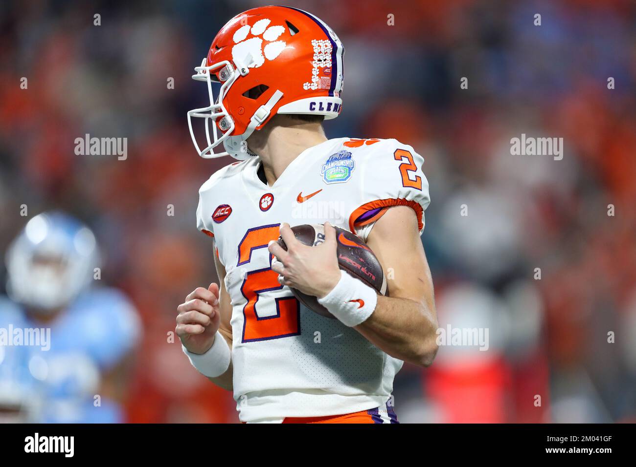 Charlotte, North Carolina, USA. 3rd Dec, 2022. Clemson Tigers quarterback Cade Klubnik (2