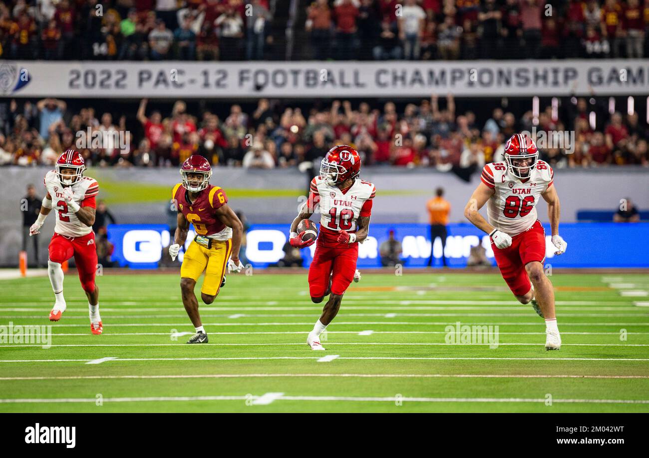 Utah wide receiver Money Parks (10) lines up out wide during an