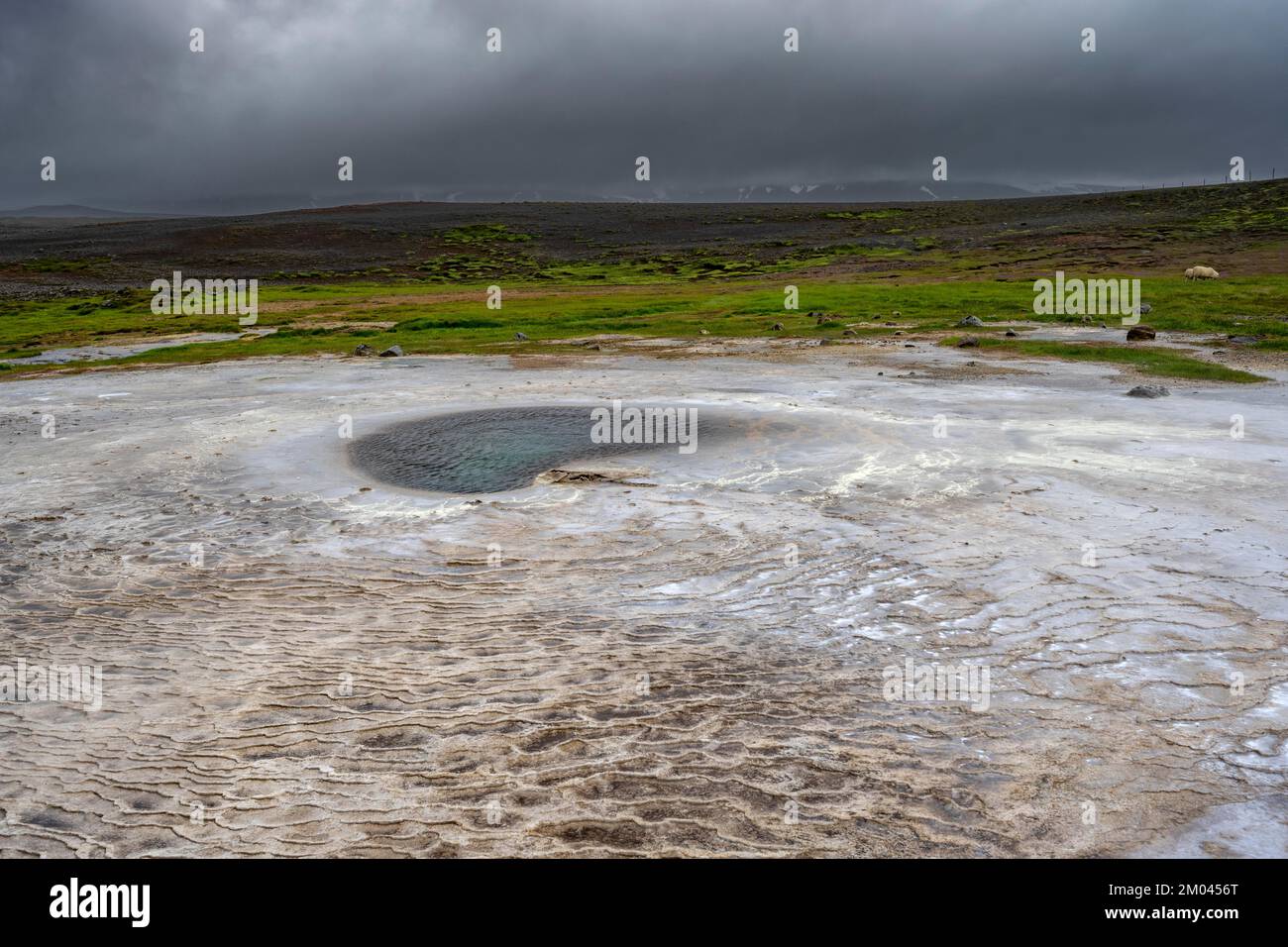 Hot spring, Hveravellir geothermal area, Icelandic Highlands, Suðurland