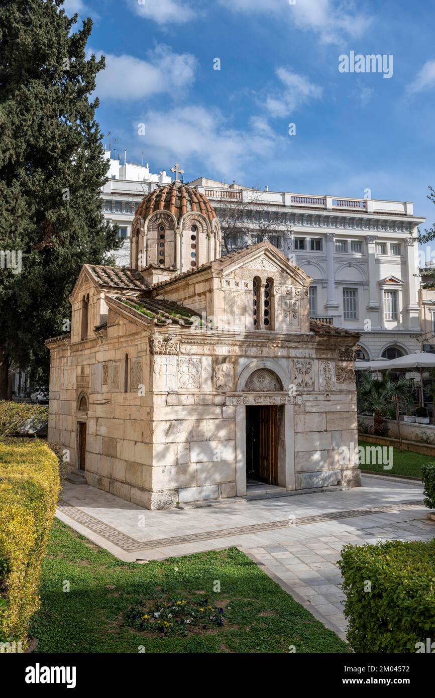 Panagia Gorgoepikoos Church, Greek Orthodox Church, Athens, Greece, Europe Stock Photo