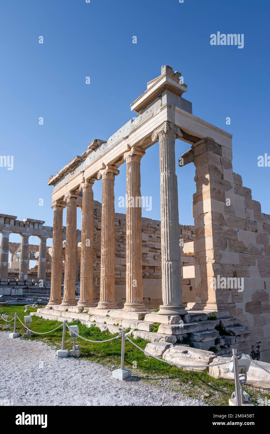 Erechtheion Temple, Acropolis, Athens, Greece, Europe Stock Photo