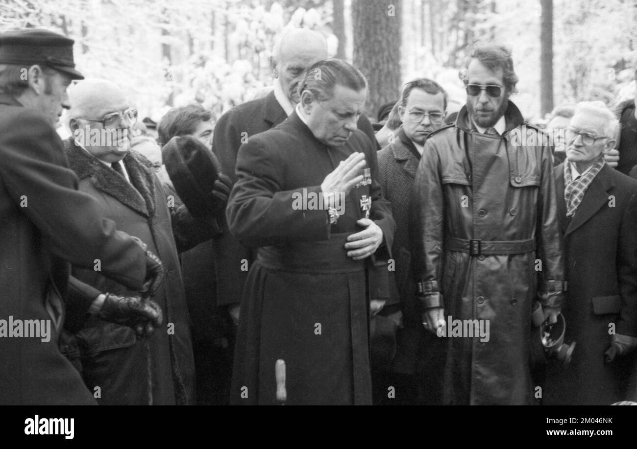 The funeral of Grand Admiral Karl Doenitz, a Hitler confidant who was