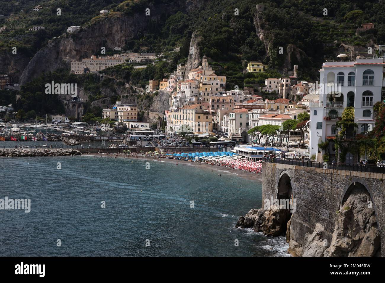 View of Amalfi ancient maritime republic, Italy Stock Photo