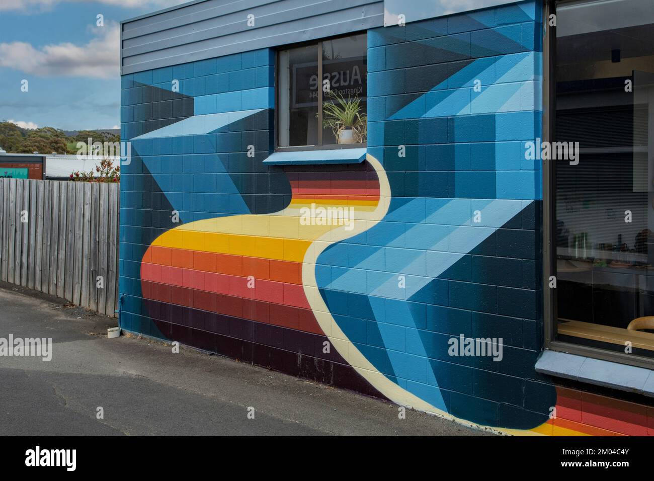 Street Art, Kingston, Tasmania, Australia Stock Photo Alamy