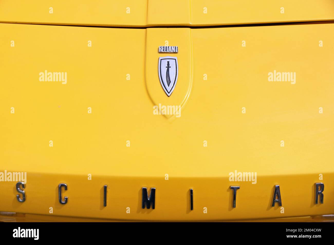 Reliant Scimitar sportscar badge Stock Photo