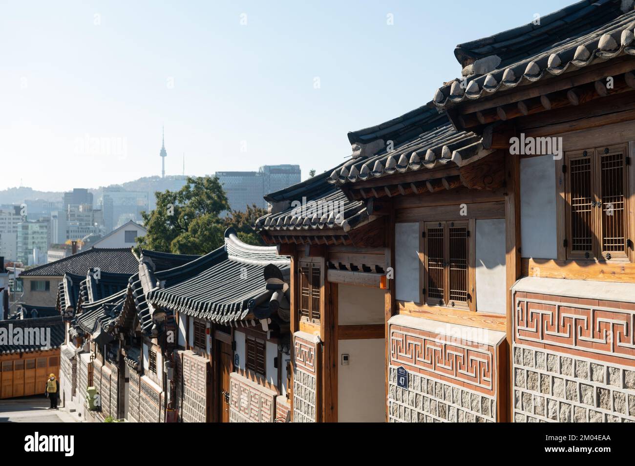 Bukchon Hanok Village best landmark in Seoul Stock Photo - Alamy