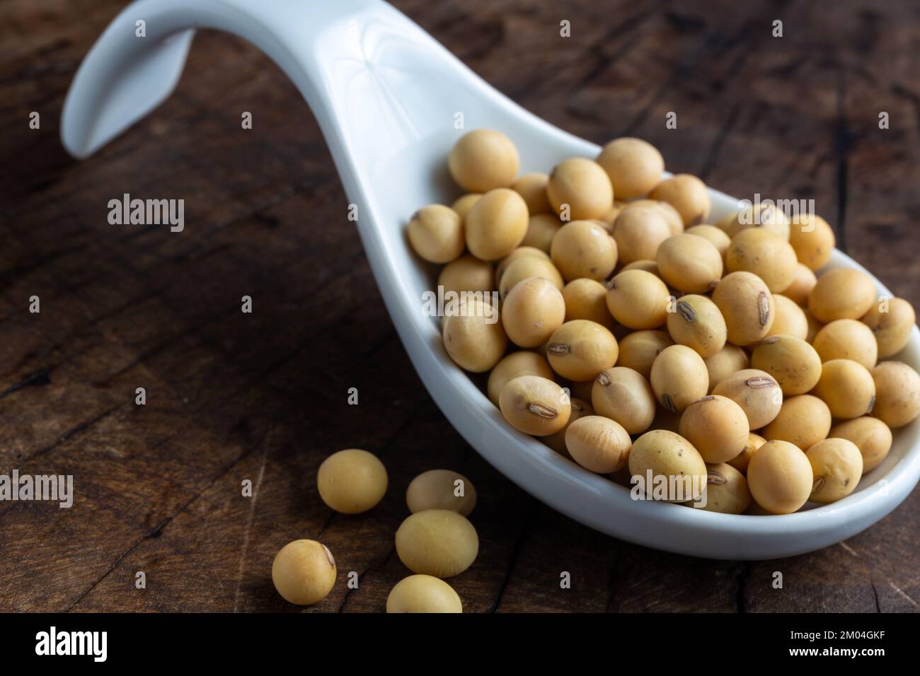 closeup view of bulk soybean seeds Stock Photo Alamy